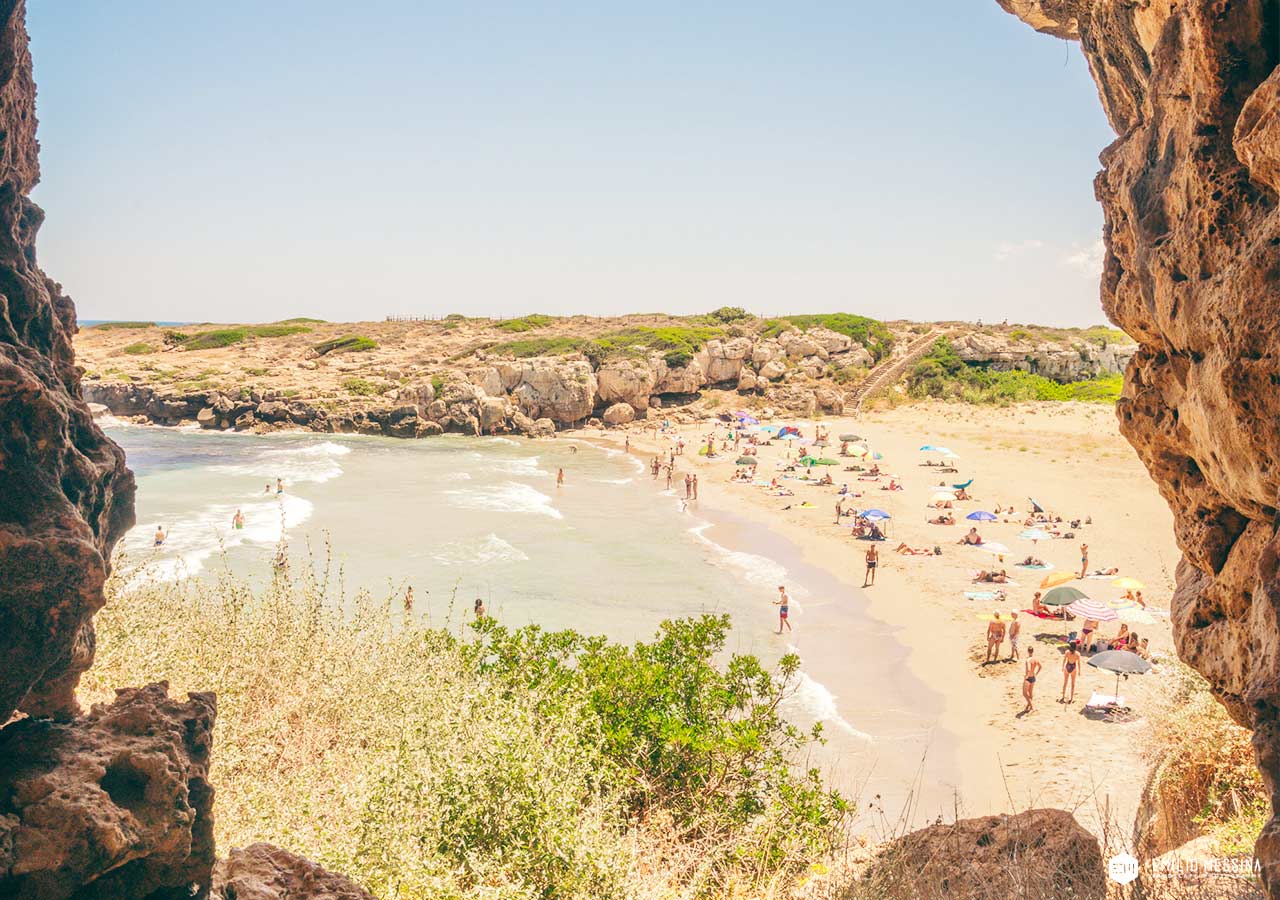 Vista sulla spiaggia di Calamosche