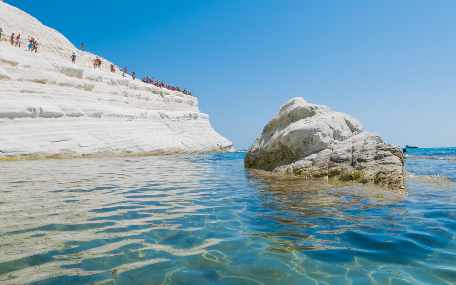 L'affollatissima Scala dei Turchi