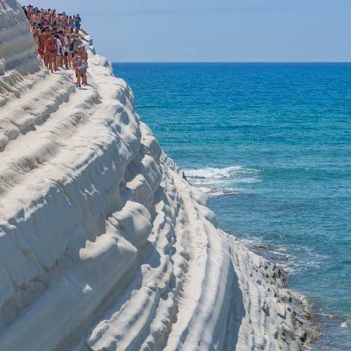 Scala dei Turchi, Viaggio in Sicilia