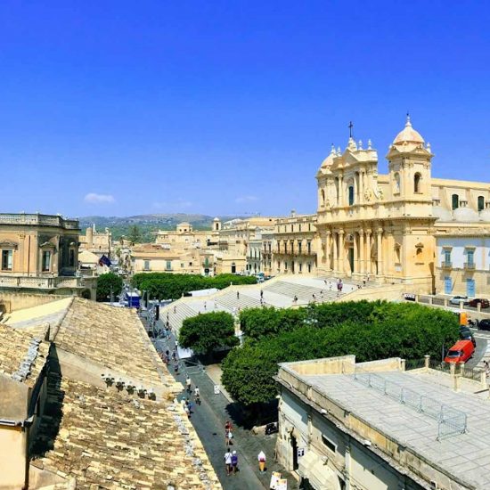 Vista sui tetti di Noto