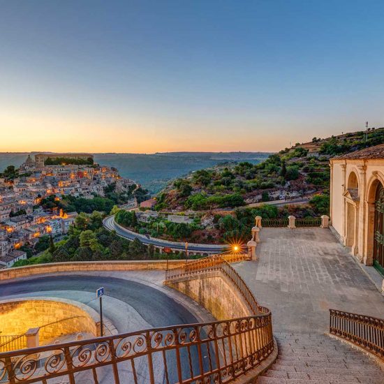 Ragusa Ibla vista da Ragusa Superiore