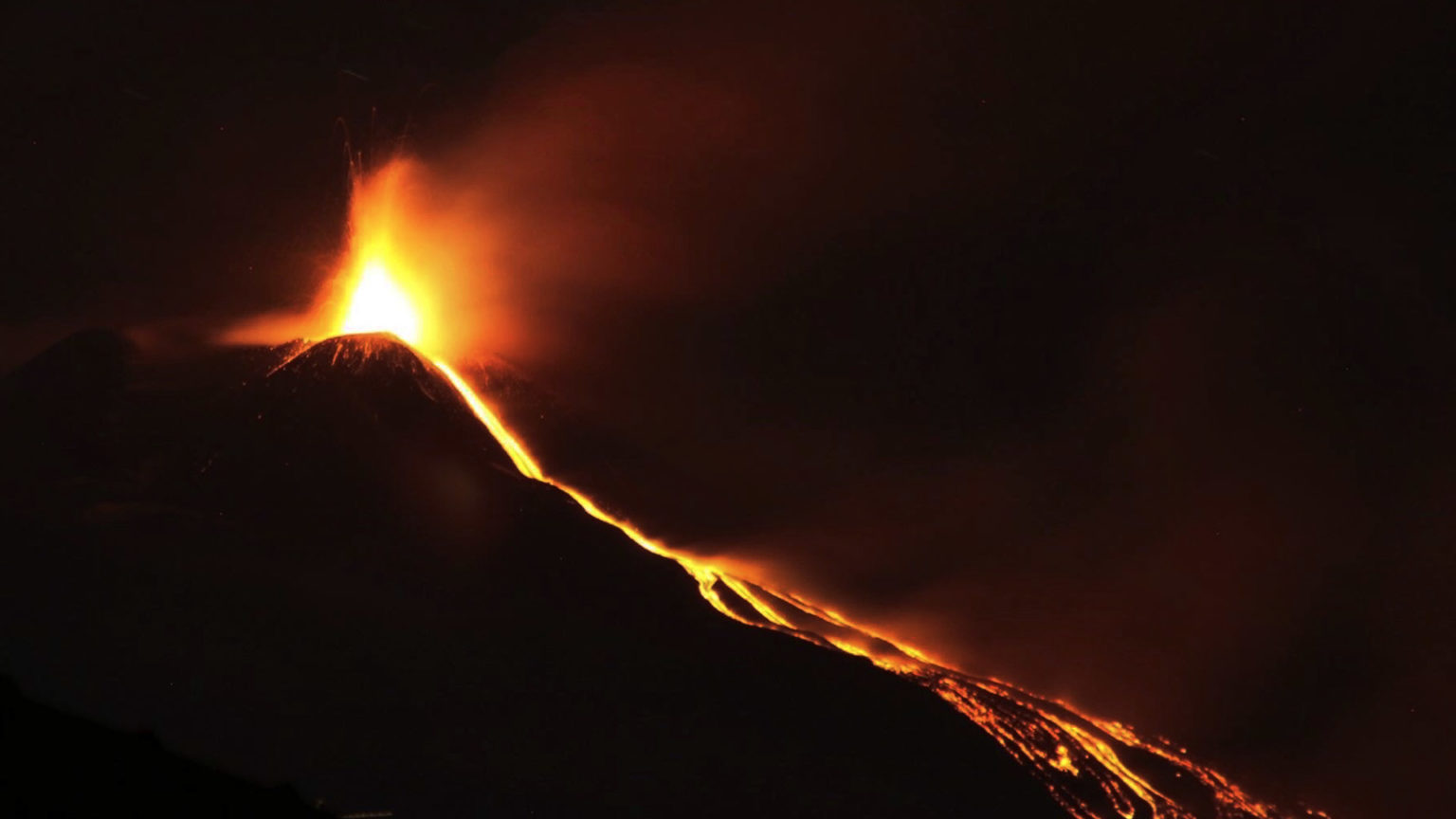 Etna in eruzione - Viaggio in Sicilia