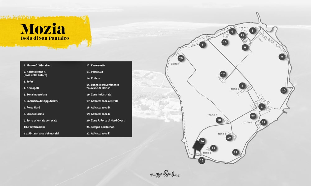 Mappa isola di Mozia