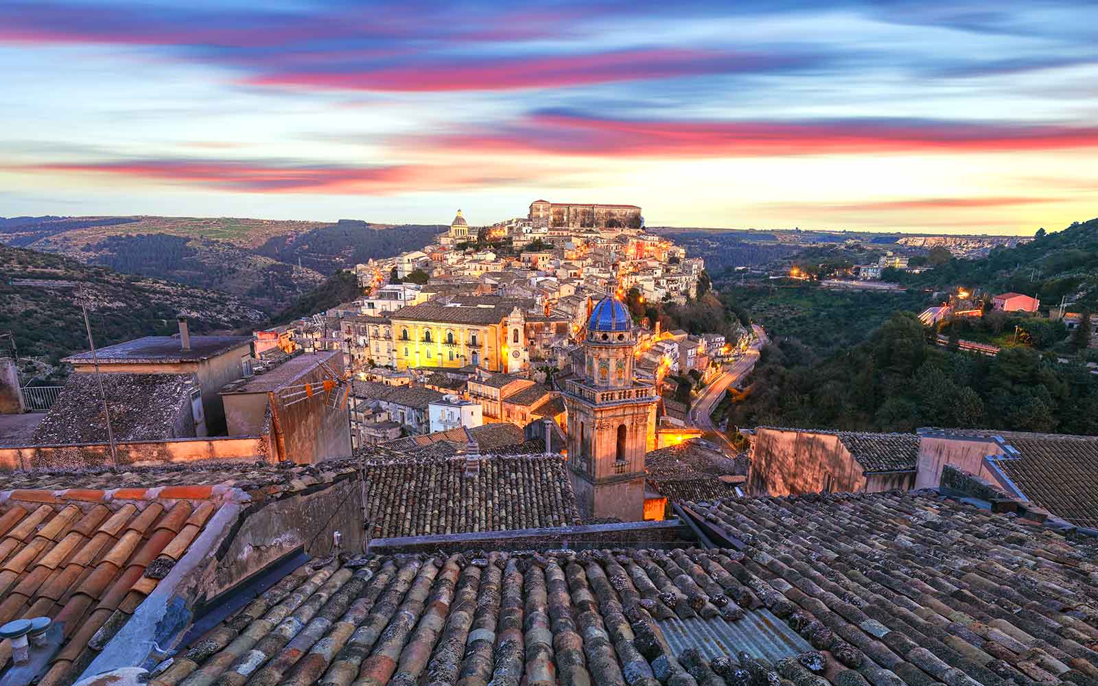 Ragusa Ibla vista da Ragusa Superiore