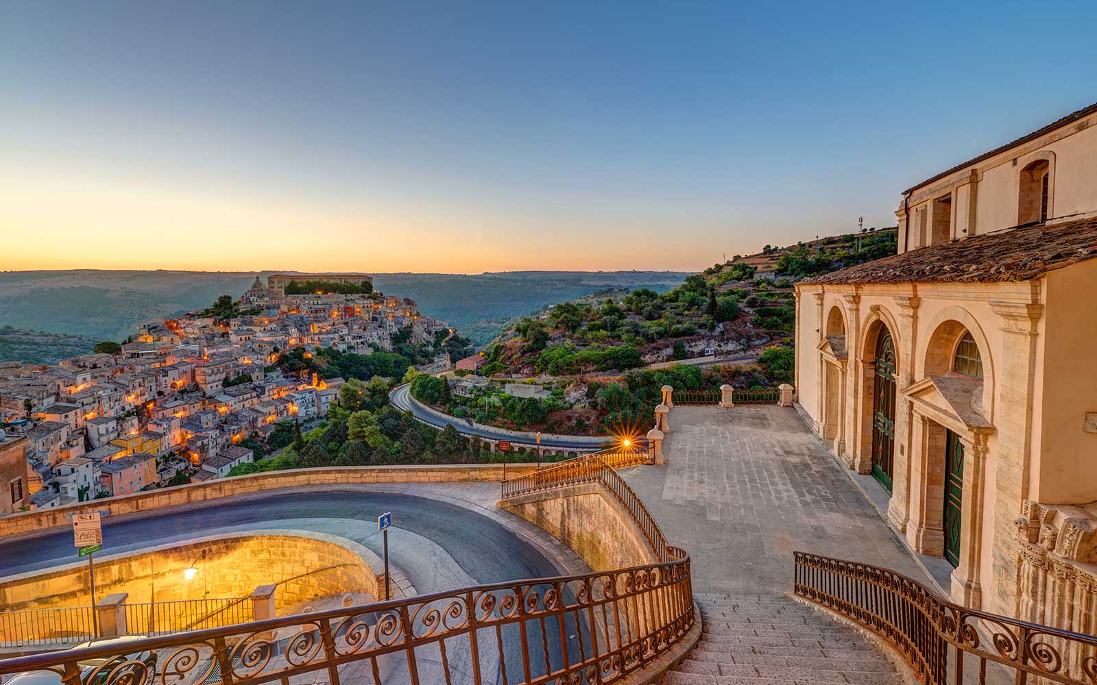 Ragusa Ibla vista da Ragusa Superiore